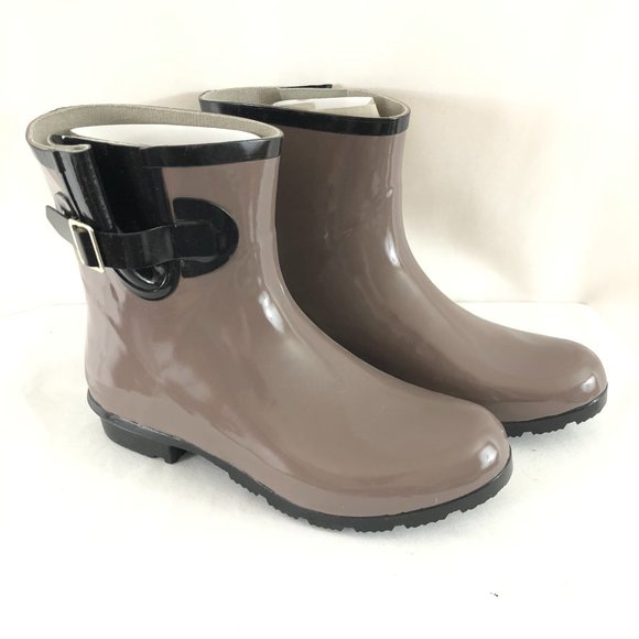 Nomad Womens Rain Boots Rubber Slip On 